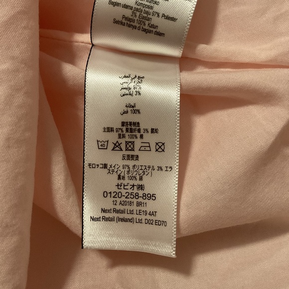 Ted Baker Baby Pink Dress Short Ruffle Sleeves - Picture 13 of 13